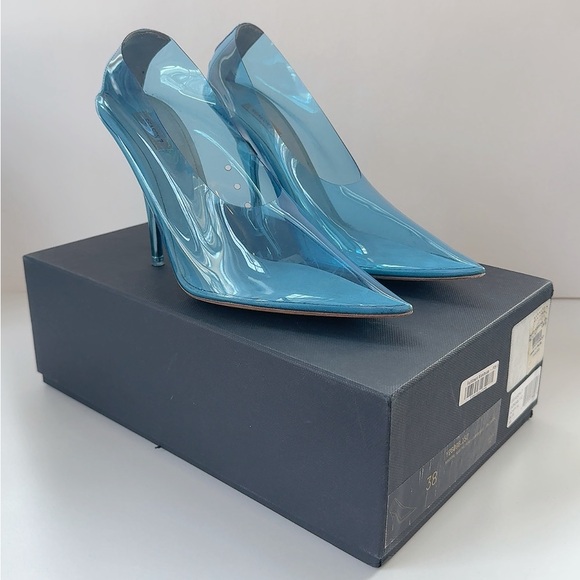Yeezy Hospital Blue Pumps PVC Heels Season 7 size 38 - Picture 1 of 12